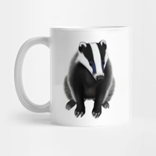 Cute Badger Drawing Mug